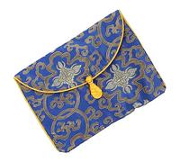 SOIMISS Vintage Ethnic Style Pouch for Music Books Storage Embroidery Brocade Holder for Hiking Travel and Camping for Women and Girls