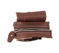 SOIMISS Vintage Outdoor Leather Multifunctional Waist Bag Cellphone Pouch for Running Mobile Phone Carrier Belt Pouch Storage