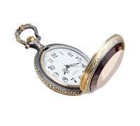 SOIMISS Vintage Pocket Watch Retro Classic Design Glass Face for Men Women As Portable Quartz Watch for Everyday Carry and Special Occasions