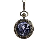 SOIMISS Vintage Pocket Watch with Classic Roman Numerals and Removable Chain for Valentine Day Christmas Birthdays and Father Day