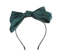 SOIMISS Vintage Satin Bowknot Headband for Women Elegant Big Ribbon Hair Hoop with Classic Minimalist Design Feminine Touch Hairband for Daily Wear and Party Accessories
