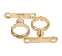 SOIMISS Wall Mounted Brass Pipe Clamps 2Pcs Heavy Duty Tube Support Bracket for Water Hose and Pipe Fixing 22Mm Outer Diameter Suitable for Plumbing