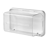 SOIMISS Wall-Mounted Magnetic Tissue Dispenser Box White Tissue Holder for Kitchen and Bathroom Refrigerator Storage Napkin Container