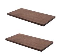 SOIMISS Walnut Wood Boards 2Pcs Thick Hardwood Planks for DIY Furniture and Custom Shelving Solid Wood Sheets for Painting and Crafting