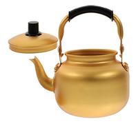 SOIMISS Wear Resistant Aluminum Alloy Tea Kettle with Ergonomic Scald Handle Sturdy Small Water Kettle for Kitchen Camping Stove Top Gas Hob Use
