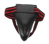 SOIMISS Wear-resistant Groin Protector for Men Comfortable PU Crotch Guard with High-density Shock Absorption Breathable for Boxing Taekwondo Fitness and Daily Exercise