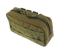 SOIMISS Wear-resistant Tactical Commuter Bag with Molle Buckle Portable Outdoor Emergency Storage Pouch for Medical Supplies and Gadgets Water-resistant Oxford Cloth Compact Organizer for