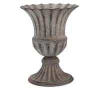 SOIMISS Weather Resistant Metal Cemetery Flower Vase for Graves and Memorials Iron Graveyard Flowerpot with Classic Design Suitable for Funerals Outdoor Parties Weddings and Celebrations