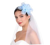 SOIMISS Wedding Fascinator Hair Clip with Breathable Mesh and Plume Elegant Vintage Style Headpiece for Formal Occasions