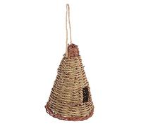 SOIMISS Windproof Bird Nest Wear Resistant Parrot House Made of Natural Grass for Outdoor Garden Decoration Provides Shelter From Wind Predators for Parakeets