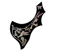 SOIMISS Wing Shaped Black Acoustic Guitar Pickguard Self-adhesive Pvc Pick Guard Protects Guitar Surface and Decorative Sticker