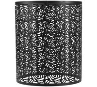 SOIMISS Wire Mesh Pendant Lamp Shade Hollow Design Floral Pattern for Household and Restaurant Use Lightweight Cylindrical Ceiling Light Cover