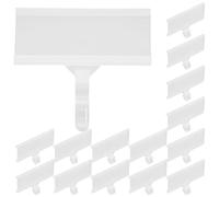 SOIMISS Wire Shelf Label Holder 20Pcs Price Tag Clips for Basket and Storage Bin Organisation in Supermarket and Shopping Mall 76X35Mm