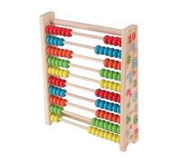 SOIMISS Wooden Abacus Toy for Kids Educational Counting Toy 10 Gears Montessori Math Learning Tool for Boys and Girls for Early Childhood Development