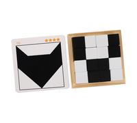 SOIMISS Wooden Building Blocks Puzzle for Thinking Development Imagination Training Interactive Family Tabletop Game Safe Smooth Finish Educational Blocks