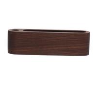 SOIMISS Wooden Business Card Box with Pen Holder Multi-function Desk Organizer for Office Compact Cards Storage Case Sturdy Walnut Material Gift for Business Partners