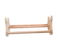 SOIMISS Wooden Chicken-shaped Perch Stand Natural Chewable Roosting Rack for Pet Chickens and Birds Single Rod Safety Perch for Nail and Beak Care Suitable for Various Breeds