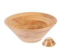 SOIMISS Wooden Cone Bowl Khaki 5 Pcs Food Bowls Smooth Edges Lightweight Retro Style Beautiful Appearance for Fruit Storage and Snack Serving