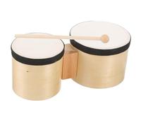 SOIMISS Wooden Drum with Drumstick Easy to Play Sound Stable Percussion Instrument for Adults Dance Classes and Early Education
