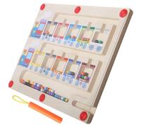 SOIMISS Wooden Magnetic Color and Board for Educational Puzzle for Ages Develop Fine Motor Skills and Cognitive Abilities Lightweight and Portable Learning