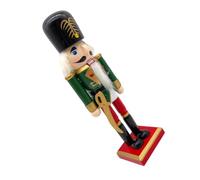SOIMISS Wooden Nutcracker Soldier Christmas Decoration Figurine Traditional Xmas Desktop Ornament for Holiday Party Favor