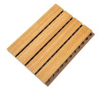 SOIMISS Wooden Perforated Acoustic Absorption Panel Design for Soundproof Cladding and Echo Reduction, Synthetic Material for Professional Applications and Small to Medium-sized