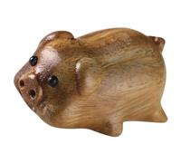 SOIMISS Wooden Pig Pendant Keychain Multipurpose Bag and Car Hanging Charm with Reasonable Structure and Fine Craftsmanship for Key Organization