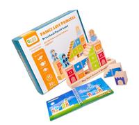 SOIMISS Wooden Prince Saves Princess Building Blocks Preschool Educational for Early Learning Puzzle Game Intellectual Development Plaything