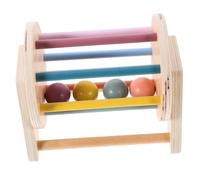 SOIMISS Wooden Textile Drum for Safe and Early Learning Plaything Enhances Fine Motor Skills and Cognitive Development Engaging Design for Imagination and Creativity for Preschool and Play