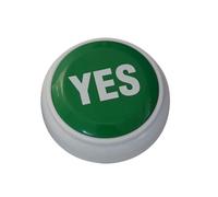 SOIMISS Yes Game Answer Buzzer Electronic Responder Button with Seven Sound Types Clear Sound Making No Battery Required for Gaming Competition and Performance