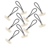 SOIMISS Zipper Pulls and Quick Location in Darkness 10pcs with Smooth Surface Plastic Material T Shape Glow the Dark Enhanced Grip for Backpack and Jacket Zippers for Skiing and Daily