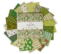 Soimoi 40 Pcs 10 x 10 inches Quilting Fabric Bundles Precut, DIY Cotton Fabric Squares, Printed Layer Cakes Patchwork Materials for Crafts Cloths Decor,Charm Squares for Quilts,Sewing - Meadow Bliss