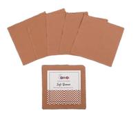 Soimoi 40 Pcs 10 x 10 inches Solid Quilting Fabric Bundles Precut, DIY Cotton Fabric Squares, Solid Layer Cakes Patchwork Materials for Crafts, Charm Squares for Quilts, Sewing - Soft Brown