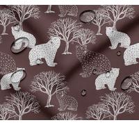 Soimoi 56 Inch Wide Waterproof Taffeta Fabric by 10 Metre | Brown Animal Design | Outdoor Use for Furniture Covers, Umbrellas, Patio Decor & More