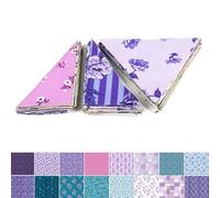Soimoi 60 Degree Triangle & Wedge Precut Quilt Kit - Starched Cotton Fabric for Pyramids, Kaleidoscope & Star Quilts - 126 Pcs 5 Inch Equilateral Triangles with Mirrored Finishing Wedges
