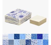 Soimoi 60° Diamond Precut Quilt Kit - 120 Cotton Fabric Diamonds + 120 EPP Papers - Precision Shapes for English Paper Piecing, Diamond Stars, Tumbling Blocks & Geometric Quilts