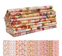 Soimoi 9Pcs Cotton Fabric Bundles 18 x 22 Inch, Quilting Patchwork Squares Sewing Fabrics for DIY Handmade Crafting Home Decor, Fat Quarters Fabric Pre-Cut Quilt Squares - Japanese Elegance