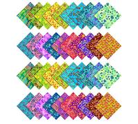 Soimoi Batik Print Precut 10-inch Cotton Fabric Quilting Squares Charm Pack DIY Patchwork Sewing Craft