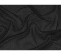 Soimoi Black Sewing Viscose Georgette Solid Fabric Supplies Crafting Dress Making by The Metre 40 Inch Wide