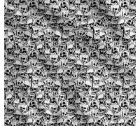 Soimoi Cotton Cambric Fabric Horror Skull Halloween Print Sewing Fabric metre 42 Inch Wide