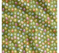 Soimoi Cotton Voile Fabric Egg Easter Printed Fabric 1 metre 42 Inch Wide