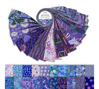 Soimoi Jelly Roll Fabric Strips for Quilting, Precut Fabric for DIY, 40 Strip Assorted Bundle, Jelly Roll for Scrapbooking, Perfect Quilting for Sewing, Craft, Home Decor, Rug - Blue Harmony