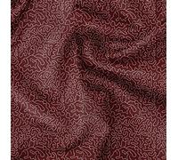 Soimoi Red polyester Crepe Fabric Abstracts Abstract Print Fabric by metre 52 Inch Wide