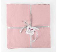 Soimoi Solid Light Pale Pink Precut 10-inch Cotton Fabric Quilting Squares Charm Pack DIY Patchwork Sewing Craft