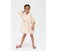 Soipoi Ruched V-neck Dress In Matisse Print Raffya Multi 5 Years