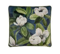 Soirée Alaya Floral Teal Velvet Filled Cushion