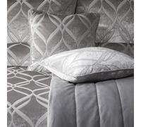SOIREE - Belfort - Jacquard Filled Cushion - 43 x 43cm in Silver