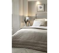 Soiree 'Melanie' Glamorous Velvet Warm Bedspread Throw in Natural Soiree Natural
