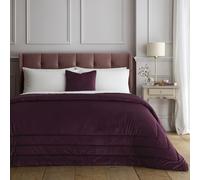 Soiree Melanie Red Bedspread Double - Modern Bedding - Quilted Polyester - Red Melanie Bedroom Decor