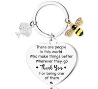 Soireeparty Leaving Gifts Keyring for Colleagues - Thank You Gift Keychain for Women Men, Retirement Farewell New Job Going Away Presents Key Ring for Teacher Coworker Friends